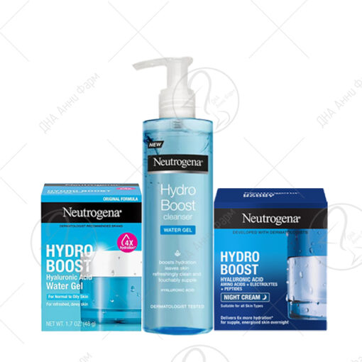 NEUTROGENA SET Hydro - Дневен и ноќем крем + гел за чистење