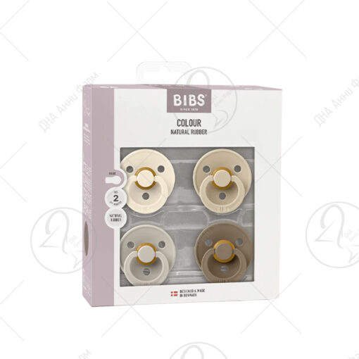 BIBS 110460-1 Цуцли 0+ Месеци Ivory/Sand/Vanilla/Dark Oak